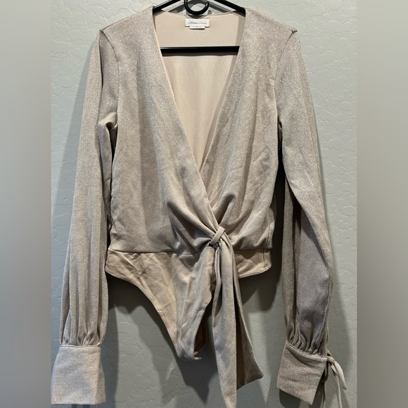 Lovers + Friends Cream Wrap Bodysuit - Picture 3 of 6